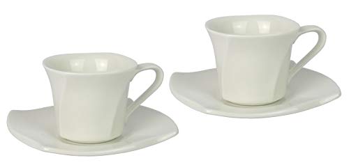 Retsch Arzberg Emotion Espresso-Set für 2-6 Personen aus Porzellan, weiß (2 Personen) von Retsch Arzberg