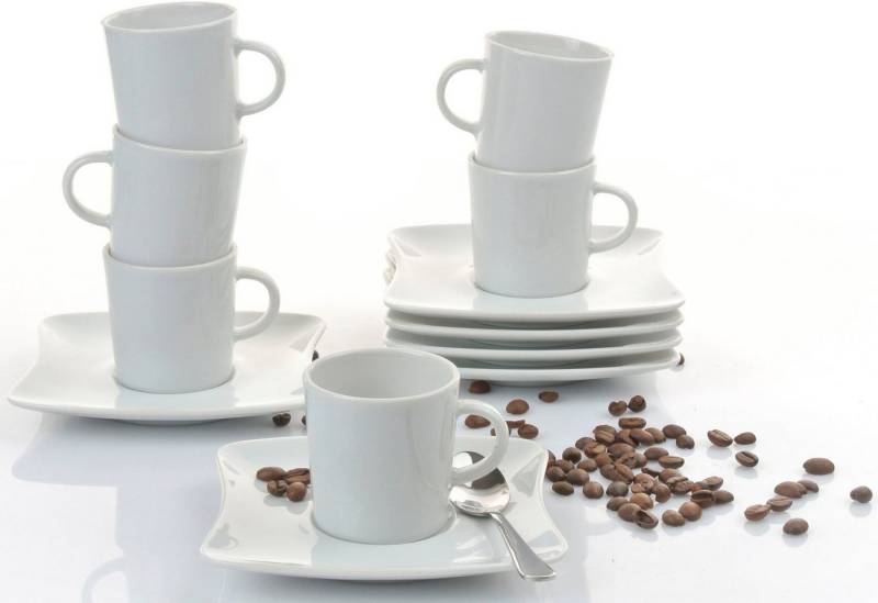 Retsch Arzberg Espressotasse SANDY, Porzellan, Klassisches Espressotassen Set - Made in Germany von Retsch Arzberg