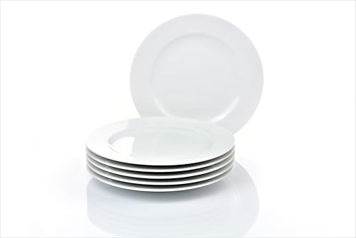 Retsch Arzberg Heike Weiss Speiseteller 25cm, Set 6-teilig/Porzellan/uni weiss, rund von Retsch Arzberg