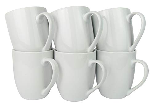 Retsch Arzberg Kaffeebecher/Kaffeetasse, Porzellan, 300ml, weiß (6 Stück im Set) von Retsch Arzberg