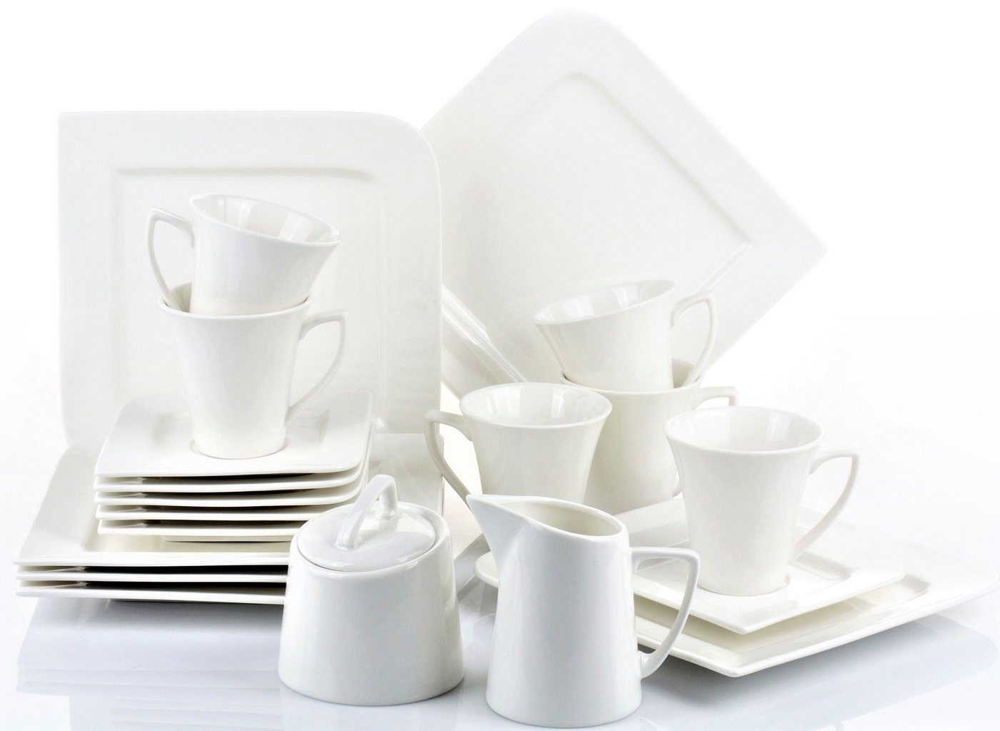 Retsch Arzberg Kaffeeservice Geschirr-Set, Service Fantastic (20-tlg), 6 Personen, Fine China-Porzellan, 20 Teile, für 6 Personen von Retsch Arzberg