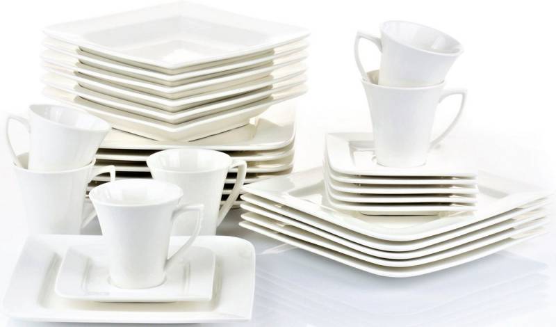 Retsch Arzberg Kombiservice Geschirr-Set, Service Fantastic (30-tlg), 6 Personen, Fine China-Porzellan, 30 Teile, für 6 Personen von Retsch Arzberg