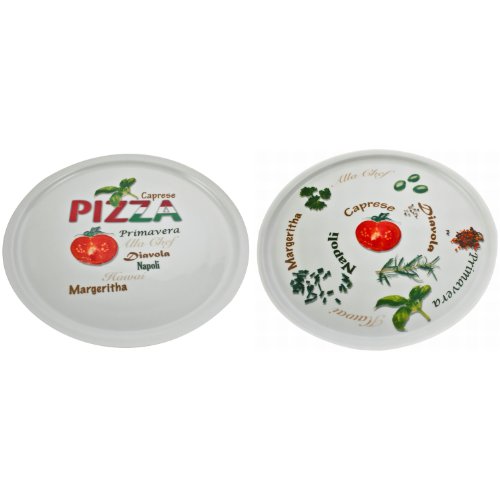 Retsch Arzberg Pizzateller Ø 30cm, Porzellan, Stück:2 Stück, Motiv:Pomodoro & Spezia von Retsch Arzberg