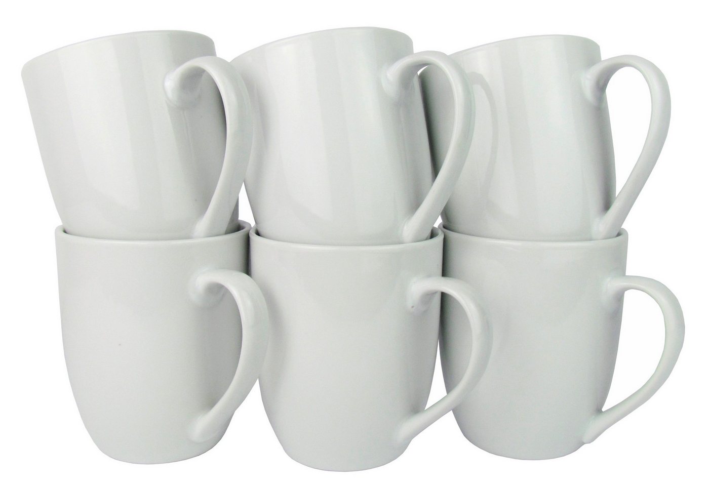 Retsch Arzberg Tasse 6-Stück Kaffeebecher/Kaffeetasse, Porzellan, 300ml, bauchige Form von Retsch Arzberg