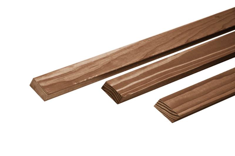 Rettenmeier Rhombusprofilleiste KDI Teak 200 x 5,8 x 2,8 cm von Rettenmeier Wood