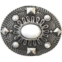 RETTUNGSRING by showroom 019 Gürtelschnalle Wechselschnalle "Oval Mit Weißem Stein" von Rettungsring By Showroom 019