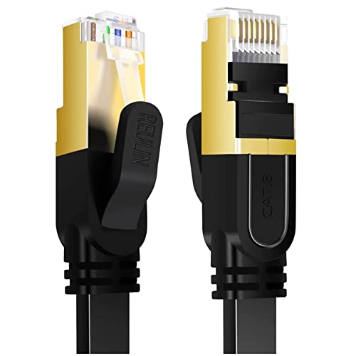 Reulin Ultra Flexibles 3.5M Lang Cat 8 Flach Ethernet LAN Kabel RJ45 Cat8 Patchkabel 3.5 M Internet Netzwerkkabel Kompatibel mit PC Laptop Smart TV Router Modem Switch Hub PS4/PS5/IPTV-Box 3.5Meter Reulin Ultra Flexibles 3.5M Lang Cat 8 Flach Ethernet LAN Kabel RJ45 Cat8 Patchkabel 3.5 M Internet Netzwerkkabel Kompatibel mit PC Laptop Smart TV Router Modem Switch Hub PS4/PS5/IPTV-Box 3.5Meter von Reulin