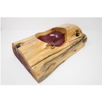 Einzigartige Rustikale Östliche Rote Zeder-Holzschüssel 12 Zoll Lang von RevelationsOfDesign