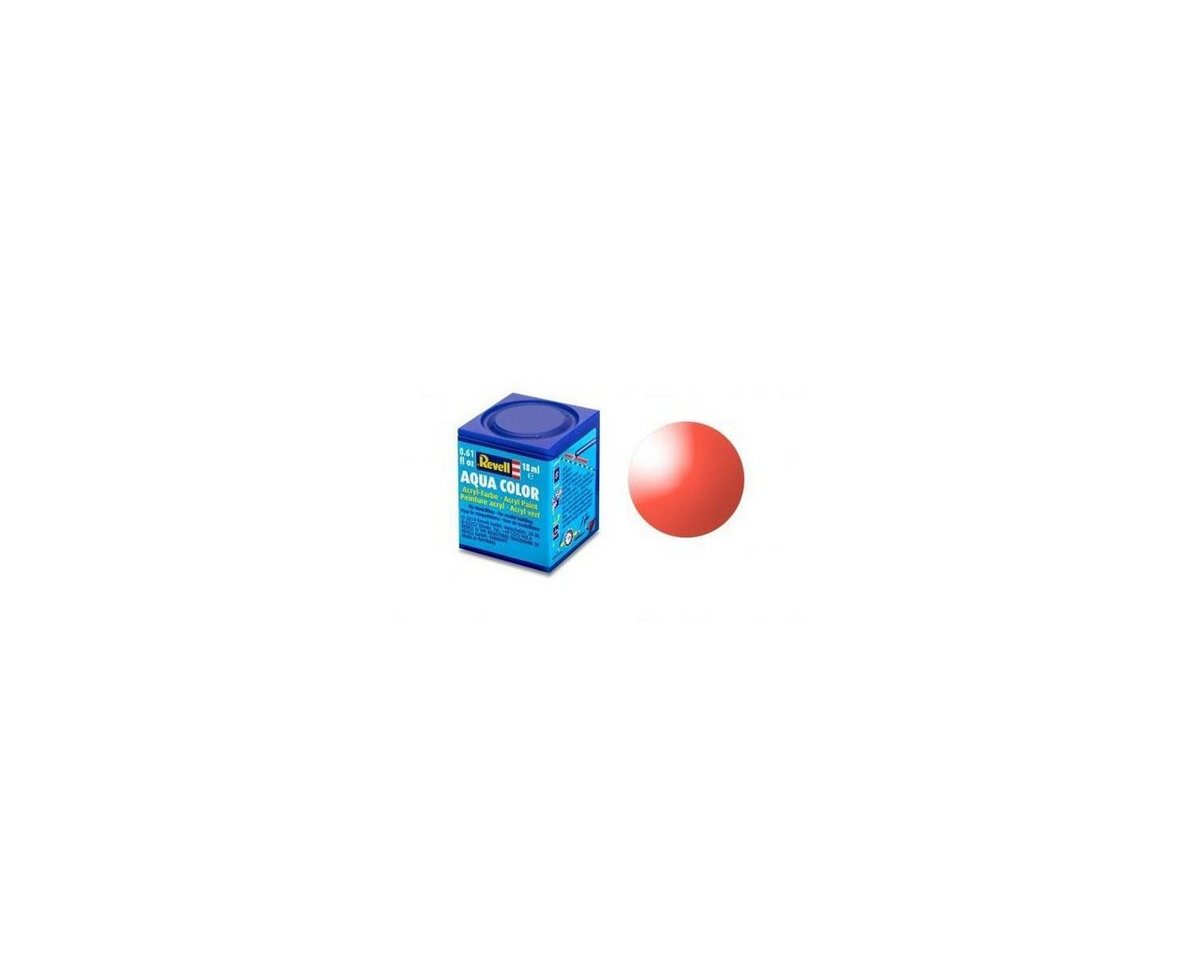 Revell® Acrylfarbe Aqua Color Rot, klar, 18ml - Modellbau Farben, ab 8 Jahre von Revell®