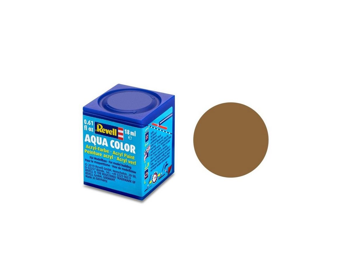 Revell® Acrylfarbe Modellbau-Farbe auf Wasserbasis, Dark-earth matt, 18 ml von Revell®