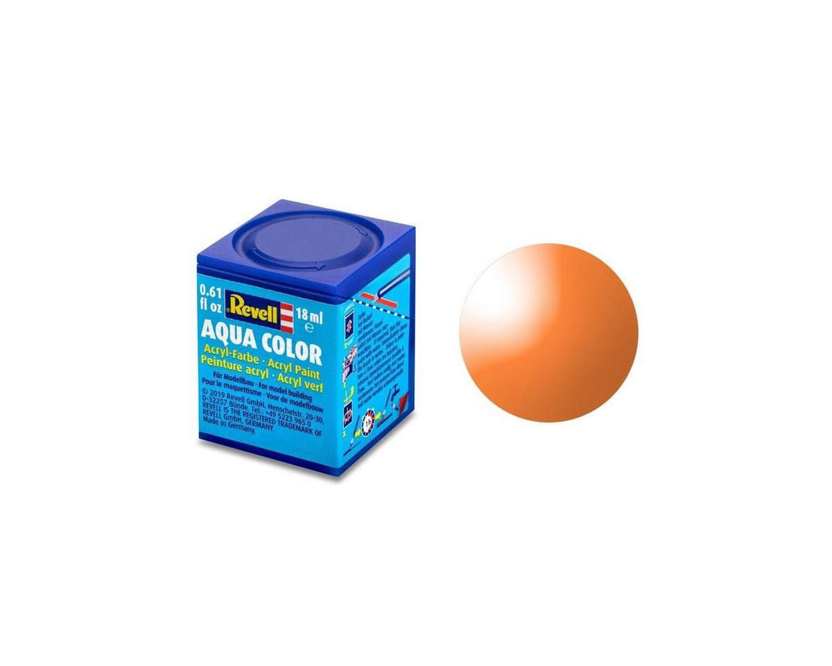 Revell® Acrylfarbe Modellbau-Farbe auf Wasserbasis, orange klar, 18ml von Revell®
