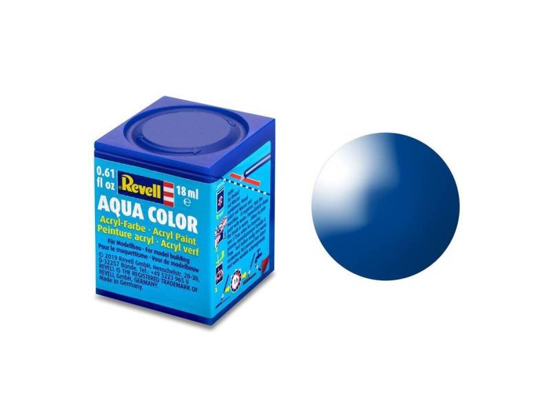 Revell® Bastelfarbe Revell 36152 Farbe blau, glänzend RAL 5005 Aqua Color 18 ml von Revell®