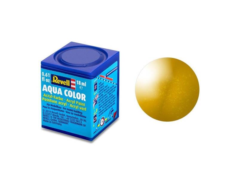 Revell® Bastelfarbe Revell 36192 Farbe Messing, metallic Aqua Color 18 ml von Revell®