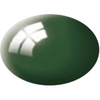 Revell 36162 Aqua-Farbe Moos-Grün (Glänzend) Farbcode: 62 RAL-Farbcode: 6005 Dose 18ml von Revell