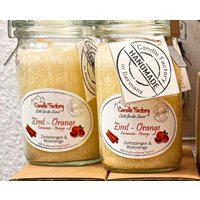 Duftkerze Zimt - Orange Im Weckglas Brenndauer 24 Stunden 9x 5 cm von Revitalshop