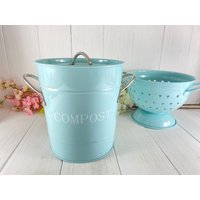 Kompost Eimer Hellblau - Mint von Revitalshop