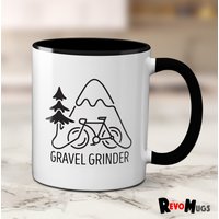 Gravel Grinder Fahrrad Tasse | Radfahren Geschenk 11 Unzen Keramiktasse von RevoMugs