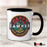 Happy Camper Love Adventure Tasse | Revo Becher Retro 11Oz von RevoMugs
