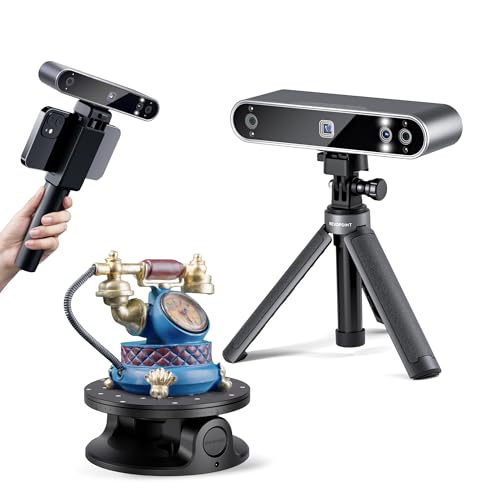 [2023 Upgrade] Revopoint POP 3 Handheld 3D-Scanner für 3D-Drucker mit Farbdaten, 0,05 mm Präzision und einer Scangeschwindigkeit von bis zu 18 FPS, unterstützt Smartphones und Laptops-Advanced von Revopoint
