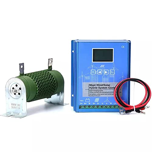 Rewindagic 1600W Wind Solar Hybrid System MPPT Laderegler 48V 1000W Windkraftanlage 600W Solar Controller Heimgebrauch mit LCD Display von Rewindagic