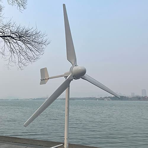 3000W Windkraftanlage 24V 48V 96V 220V Horizontaler Windgenerator 3KW Permanentmagnetgenerator 3 Blätter Windturbine Freie Energie (96V) von Rewindagic