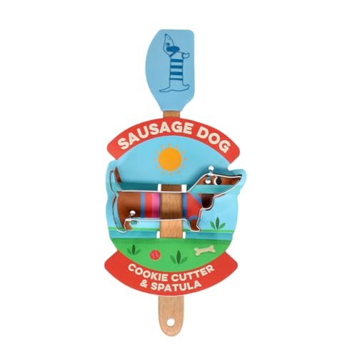 Ausstechform und Mini-Spachtel Sausage Dog Ausstecher Teigschaber Dackel Ausstechform und Mini-Spachtel Sausage Dog Ausstecher Teigschaber Dackel von Rex London