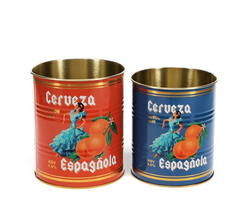 Rex London Aufbewahrungsdose Metall-Dosen 2er Set Ø11cm Ø10cm Retro Deko Aufbewahrung von Rex London