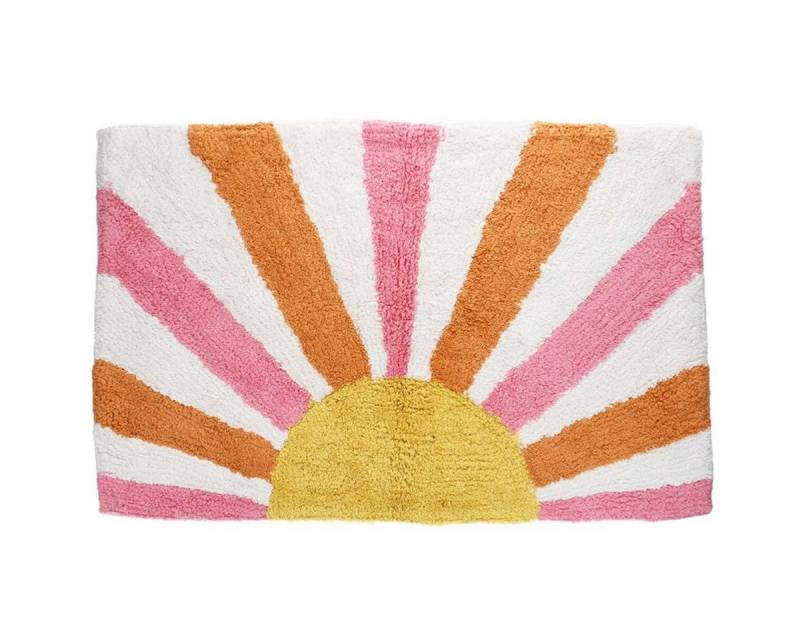Rex London Badematte Badmatte 80x50cm buntes Motiv Badvorleger, Baumwolle von Rex London