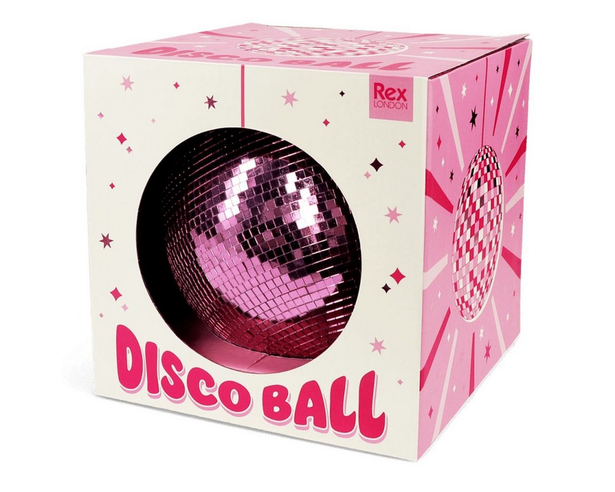 Rex London Dekokugel Discokugel Pink Ø 20 cm – Spiegelkugel für Partys & Deko von Rex London