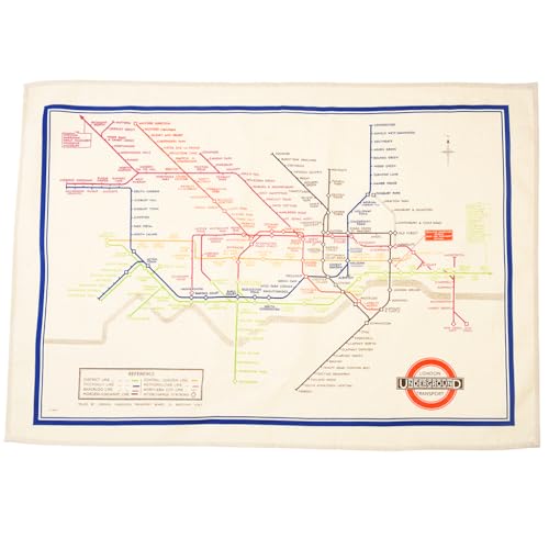 Rex London - Geschirrtuch - Every Journey Matters - London Tube, 50 x 70cm, 30317 von Rex London