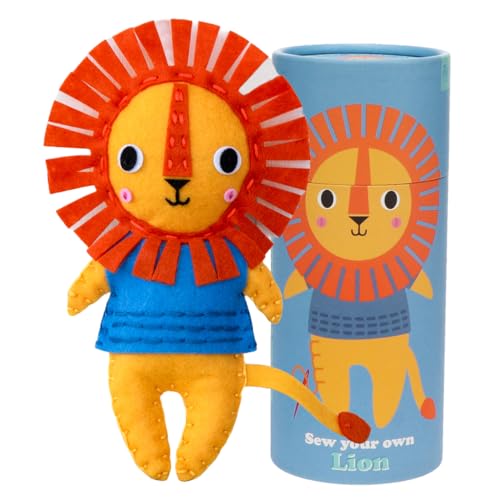 Rex London Plüschtier Nähset “Löwe “: DIY (zum selber nähen/herstellen) Sew your own Lion von Rex London