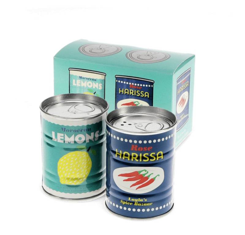 Rex London Salz- / Pfefferstreuer Zitronen und Harissa, (Retro-Design, Set, 2-tlg), ca. Ø 5,2 x 6,7 cm (je Streuer) von Rex London
