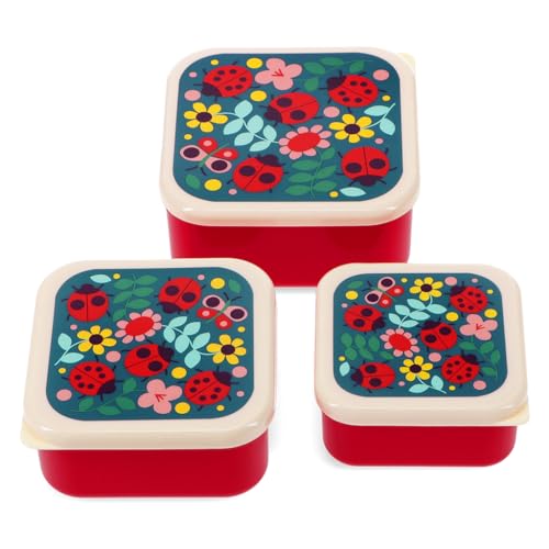Rex London Snack Box 3er Set Ladybird wiederverwendbar, BPA-frei, Marienkäfer-Motiv Rex London Snack Box 3er Set Ladybird wiederverwendbar, BPA-frei, Marienkäfer-Motiv von Rex London