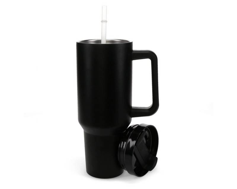 Rex London Trinkflasche Trinkbecher mit Griff 1,2 Liter Trinkhalm Deckel zum schrauben von Rex London