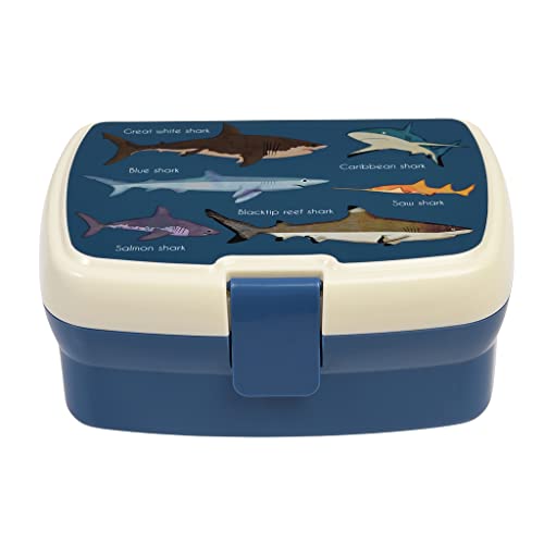 Sharks Lunchbox mit Tablett von Rex London