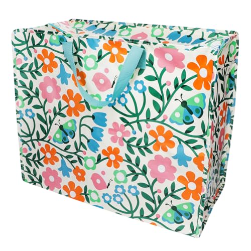 XXL Riesentasche Esme Aufbewahrungstasche mit Reißverschluss Blumen-Motiv ca. 58×28×48 cm XXL Riesentasche Esme Aufbewahrungstasche mit Reißverschluss Blumen-Motiv ca. 58×28×48 cm von Rex London