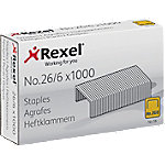 Rexel No.56 26/6 Heftklammern R06131 Verzinkter Stahl Silber 1000 Stück von Rexel