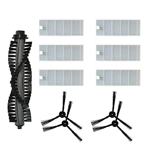 Reyee Zubehör-Set geeignet für ZACO A4s Saugroboter, inklusive Seitenbürsten & Filter & Rollenbürste von Reyee