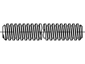 1 Gewindestange M12 , M14 , M16 , M18 , M20 Trapezgewinde rechts , Stahl blank (M20 x 4) von Reyher