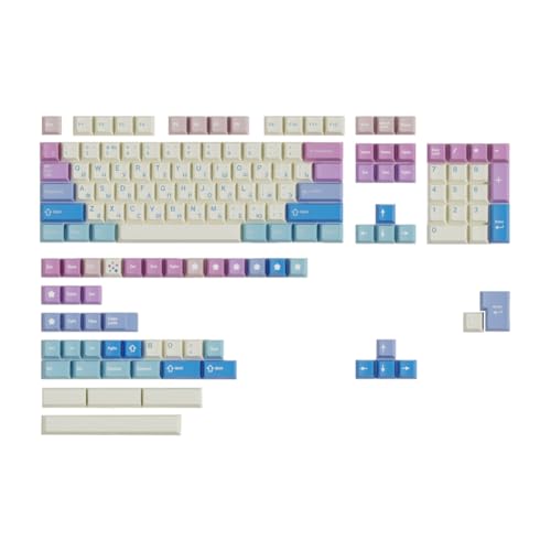 Reykentu 150 Tasten Tastenkappen PBT Material Tastatur Tastenkappen Cherry Profile Sublimation Keycap für die meisten mechanischen Tastaturen B Reykentu 150 Tasten Tastenkappen PBT Material Tastatur Tastenkappen Cherry Profile Sublimation Keycap für die meisten mechanischen Tastaturen B von Reykentu