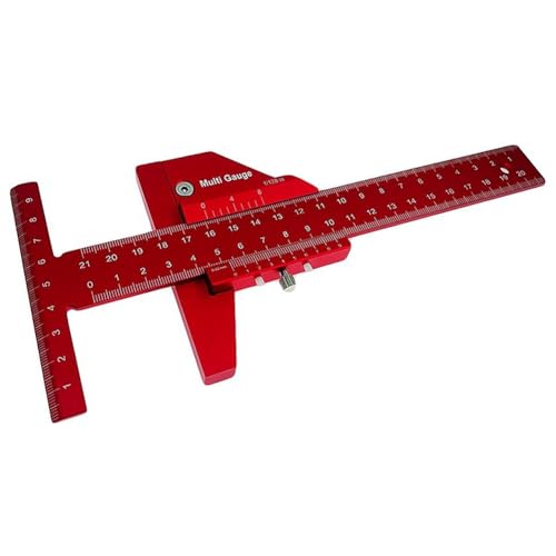Reykentu Holzbearbeitung Scribe Metrisch Aluminiumlegierung T-Lineal Anreißmarkierungslehre Messwerkzeug Holzbearbeitungswerkzeug A von JT2D