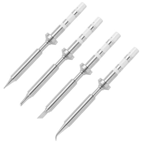 Reykentu Mini-Bleistift-Lötkolbenspitzen, für Pinecil Mikrolötkolben, PTS200/TS100 tragbares Lötstift-Werkzeug, 4 Stück von Reykentu