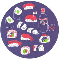 Sushi Coaster Set, Coaster, Platter, Japanese Food, Asian Wiederverwendbare Party, Tabletop Sushi Coaster Set, Coaster, Platter, Japanese Food, Asian Wiederverwendbare Party, Tabletop von ReynPaperCo