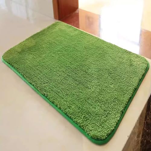 Reyox Badezimmerteppich rutschfest, Wasserabsorbierenden Badematte, Weich Flauschig Badteppich, Fußmatte für Wohnzimmer Schlafzimmer Badezimmer Grün 100 x 150 cm von Reyox