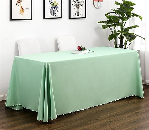 Reyox Tischdecke Polyester Abwaschbar Tischwäsche Fleckschutz Tischtuch für Home Hochzeit Party Dekoration Bohnengrün 180 x 260 cm Rechteckig Reyox Tischdecke Polyester Abwaschbar Tischwäsche Fleckschutz Tischtuch für Home Hochzeit Party Dekoration Bohnengrün 180 x 260 cm Rechteckig von Reyox