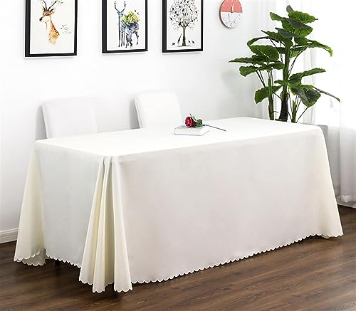 Reyox Tischdecke Polyester Abwaschbar Tischwäsche Fleckschutz Tischtuch für Home Hochzeit Party Dekoration Elfenbein 200 x 300 cm Rechteckig Reyox Tischdecke Polyester Abwaschbar Tischwäsche Fleckschutz Tischtuch für Home Hochzeit Party Dekoration Elfenbein 200 x 300 cm Rechteckig von Reyox