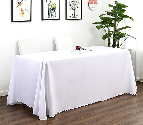 Reyox Tischdecke Polyester Abwaschbar Tischwäsche Fleckschutz Tischtuch für Home Hochzeit Party Dekoration Weiß 160 x 160 cm Rechteckig Reyox Tischdecke Polyester Abwaschbar Tischwäsche Fleckschutz Tischtuch für Home Hochzeit Party Dekoration Weiß 160 x 160 cm Rechteckig von Reyox