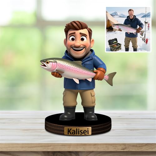 Reyrijf Benutzerdefinierte Angeln Foto 3D Cartoon Acryl Plaque Zeichen Schreibtisch Dekor, Erinnerungen Angeln Thema Bild Fotorahmen, Fisch Erinnerungen Bild Rahmen Dekor Geschenke für Vater Vatertag Reyrijf Benutzerdefinierte Angeln Foto 3D Cartoon Acryl Plaque Zeichen Schreibtisch Dekor, Erinnerungen Angeln Thema Bild Fotorahmen, Fisch Erinnerungen Bild Rahmen Dekor Geschenke für Vater Vatertag von Reyrijf