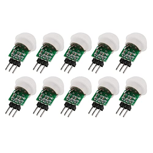 Rfeeuubft 10 StüCke AM312 Mini Human Sensor IR Pyroelektrische Infrarot PIR Bewegungs Sensor Detektor Module DC 2,7V Bis 12V Rfeeuubft 10 StüCke AM312 Mini Human Sensor IR Pyroelektrische Infrarot PIR Bewegungs Sensor Detektor Module DC 2,7V Bis 12V von Rfeeuubft