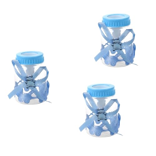 Rfeeuubft 150Pcs/Lot Babyflasche Pralinenschachtel Partybedarf Babyflasche Hochzeit Gefälligkeiten und Geschenken Box Baby Shower Taufe Dekoration (Hellblau) 9 x 4cm von Rfeeuubft